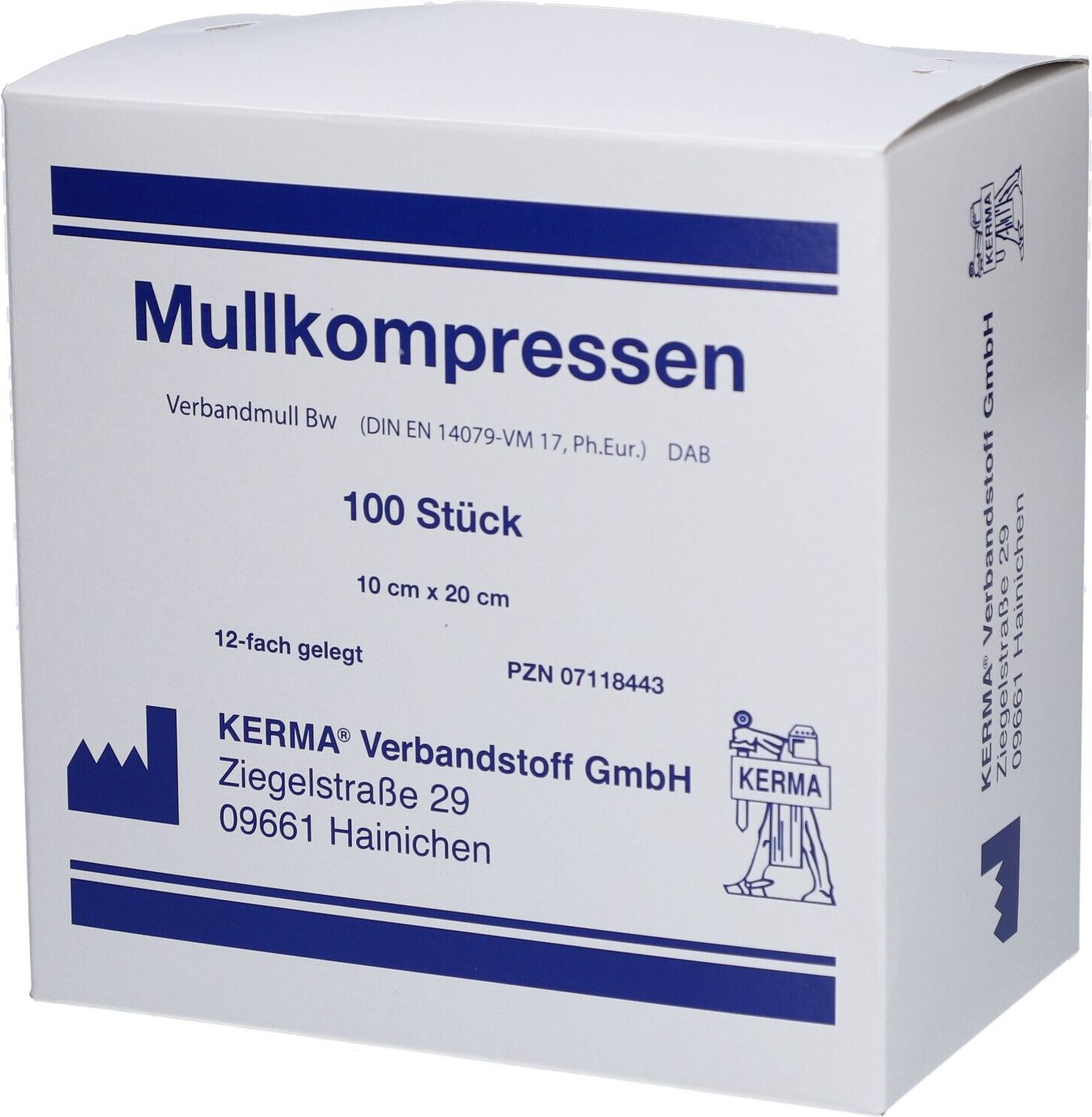 Mullkompressen 10x20 cm unsteril 12-fach BW