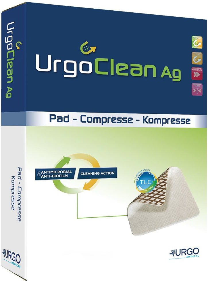 Urgoclean Ag Kompressen 15x20 cm steril 5 St Verband