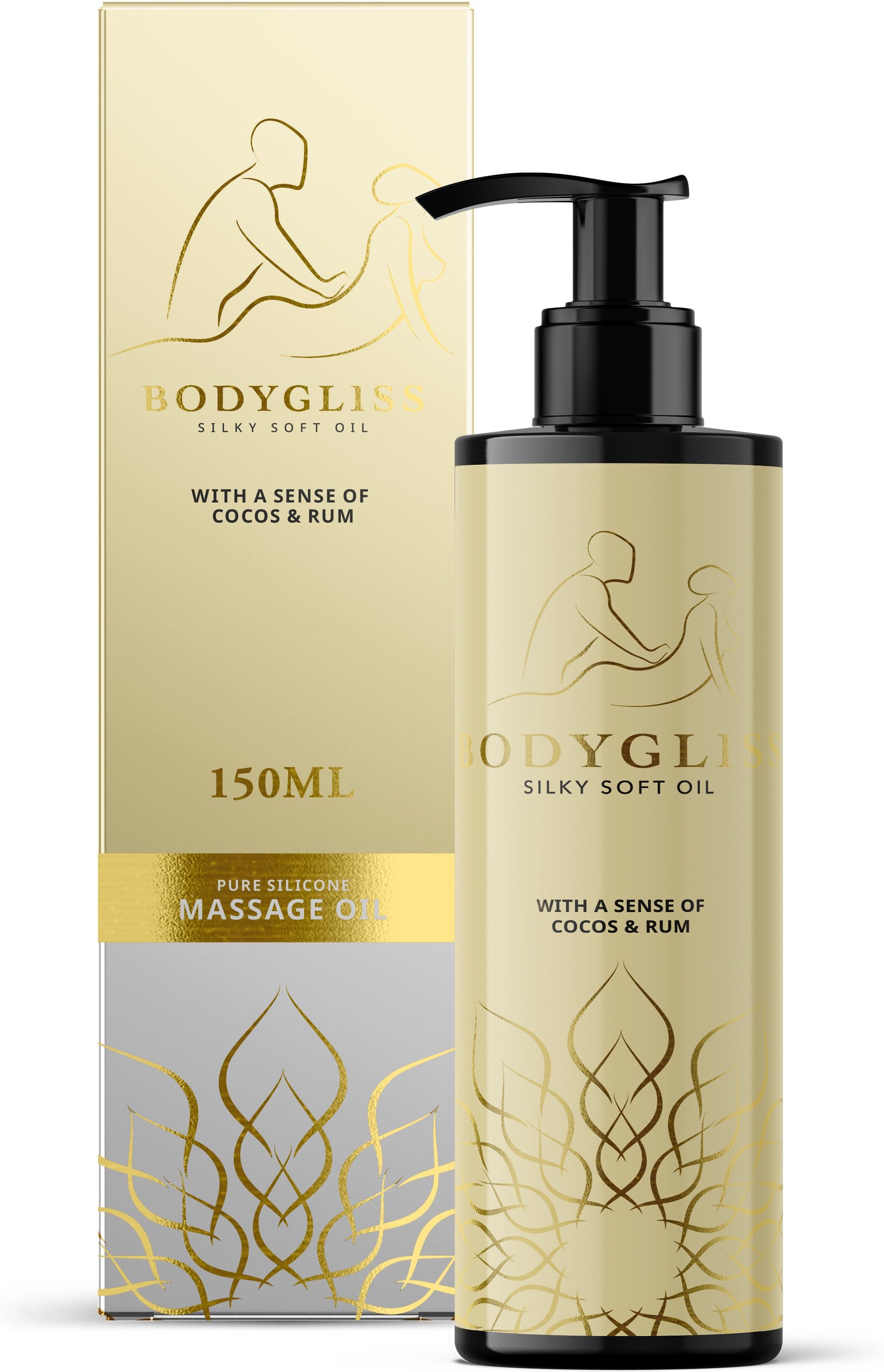 BodyGliss Massageöl/Gleitmittel Kokosnuss & Rum - 150ml 150 ml Öl