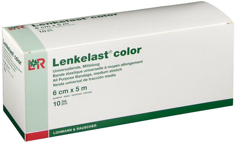 Lenkelast Color Mittelzugb.6 cmx5 m rot 10 St Binden
