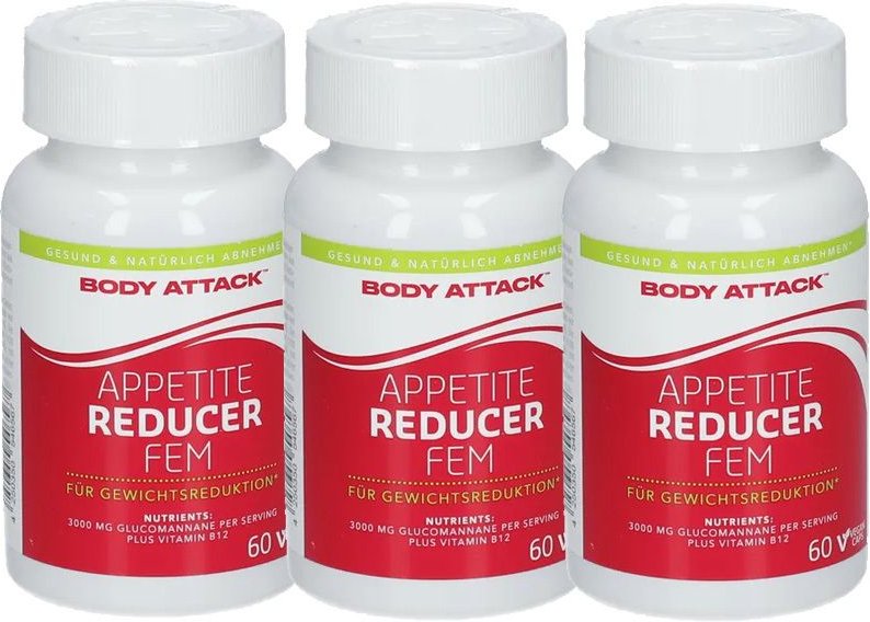 Appetite Reducer Kapseln Dreierpack 3x60 St
