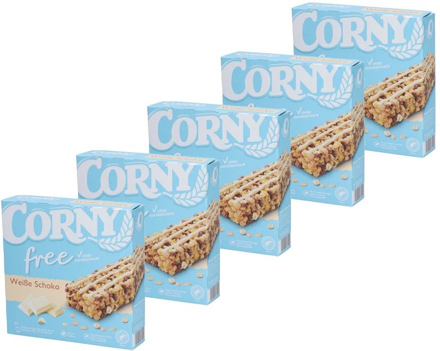 Corny free Weiße Schoko x5 5x6 St Riegel