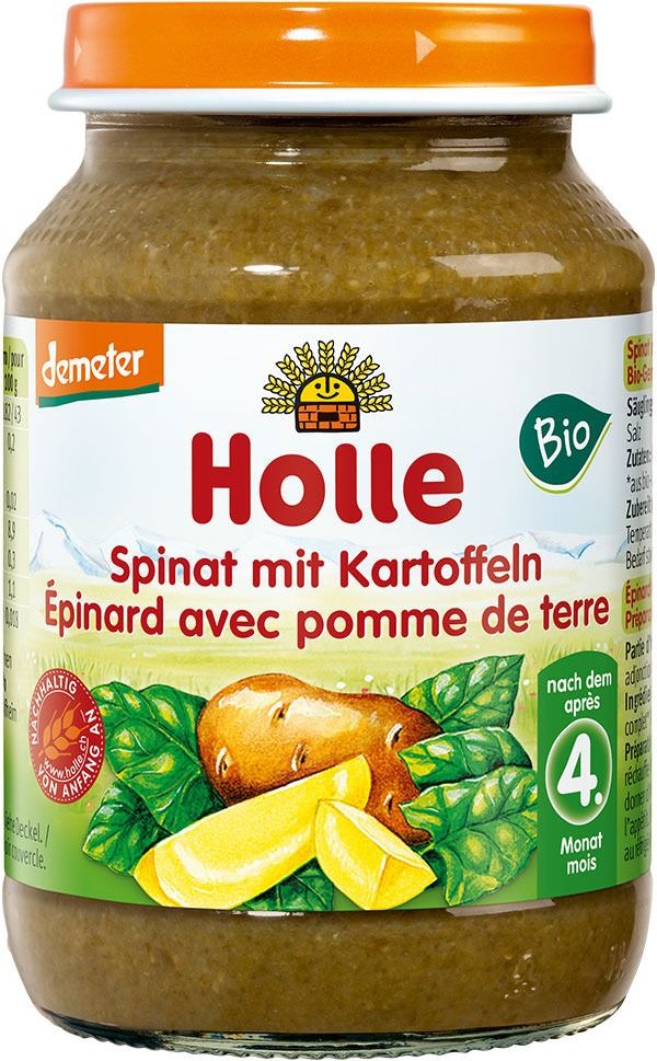 Holle Spinat mit Kartoffeln 190 g Brei