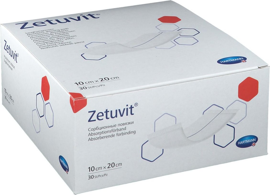 Zetuvit Saugkompressen unsteril 10x20 cm 30 St Kompressen