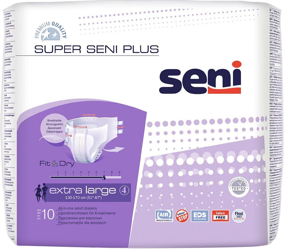 Seni Super Plus Inkontinenzslip XL 10 St Windeln
