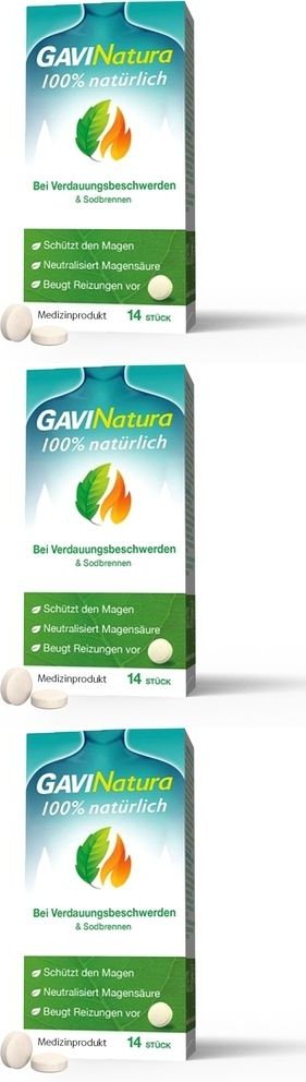 Gavinatura natürlich bei Verdauungsbeschwerd.Lut. 3x 3x14 St Lutschtabletten