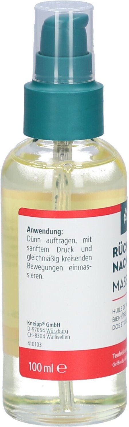 Kneipp Massageöl Rücken & Nacken Wohl 100 ml Öl