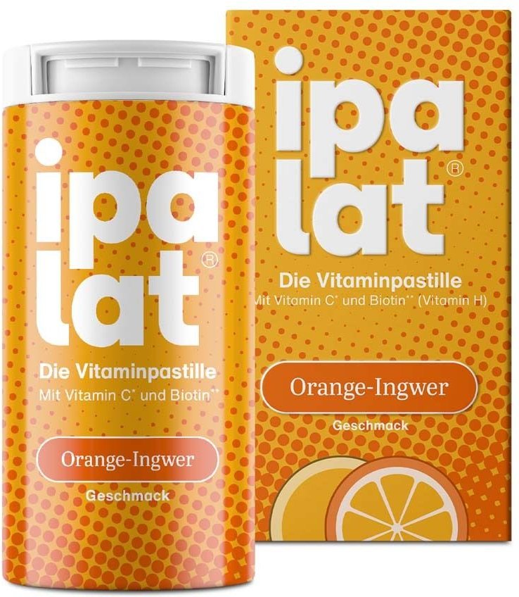 Ipalat Die Vitaminpastille Orange-Ingwer 40 St Pastillen