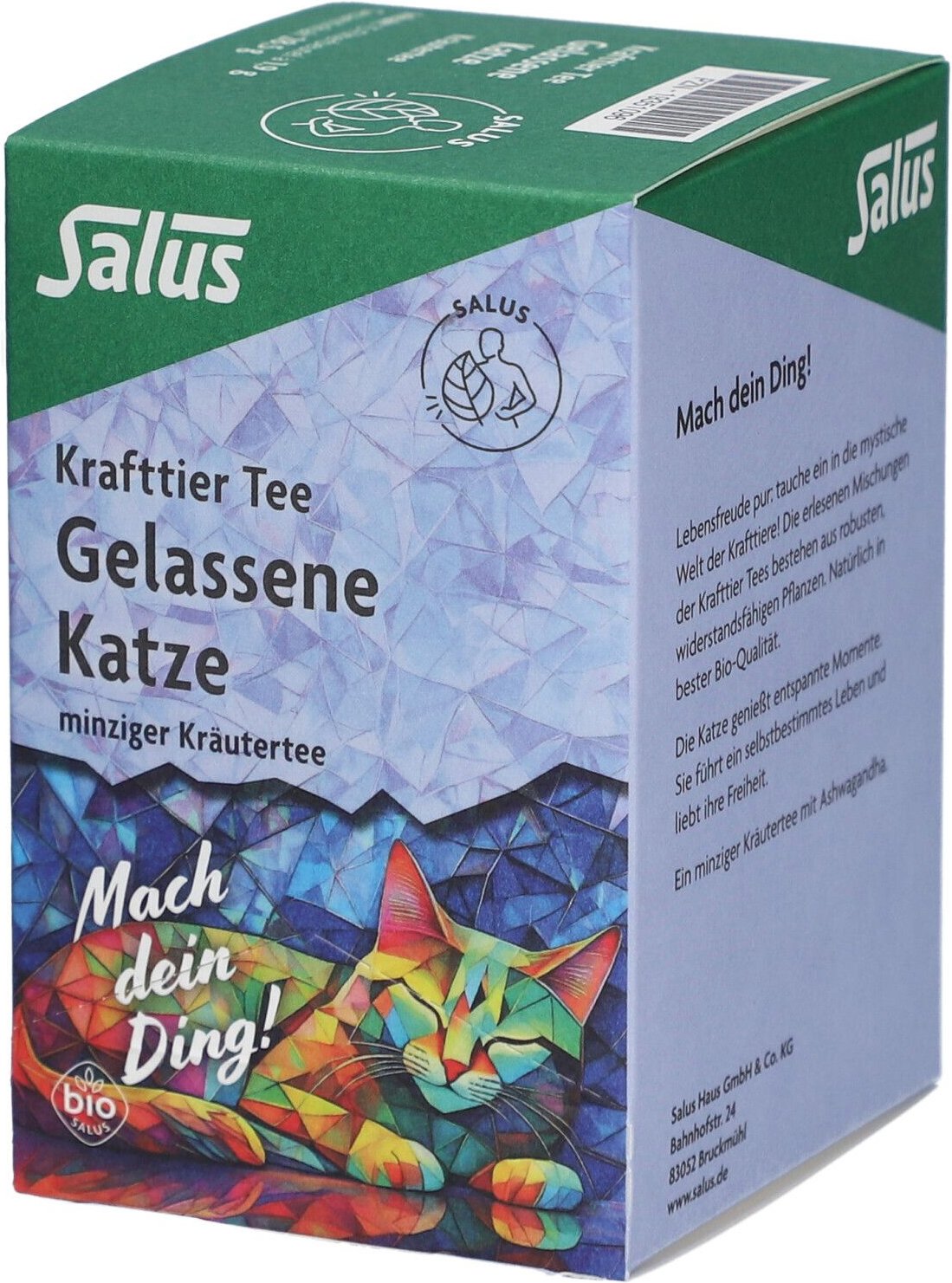 Thumbnail - Krafttier Tee Gelassene Katze Bio Salus Filterbtl. 15 St Filterbeutel