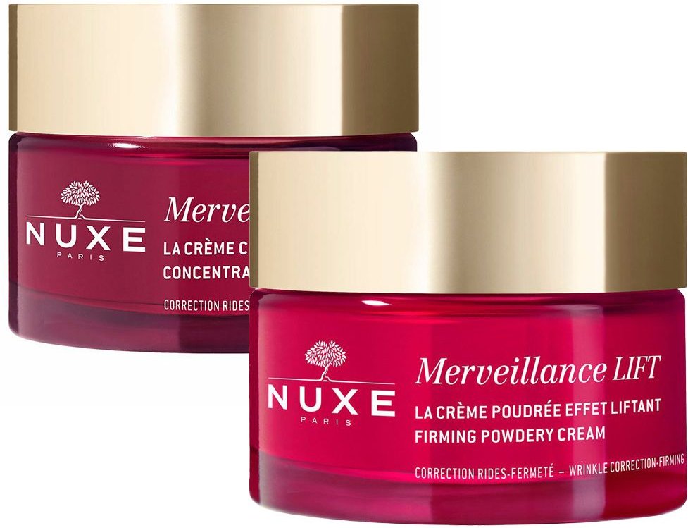 Nuxe Merveillance Lift pudrige Lifting-Creme + konzentrierte Nachtc 2x50 ml Creme