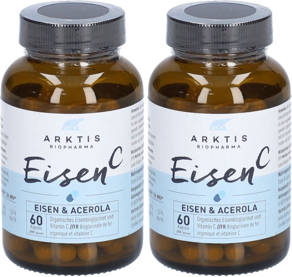 Arktis Eisen C & Acerola Kapseln 2x 2x60 St