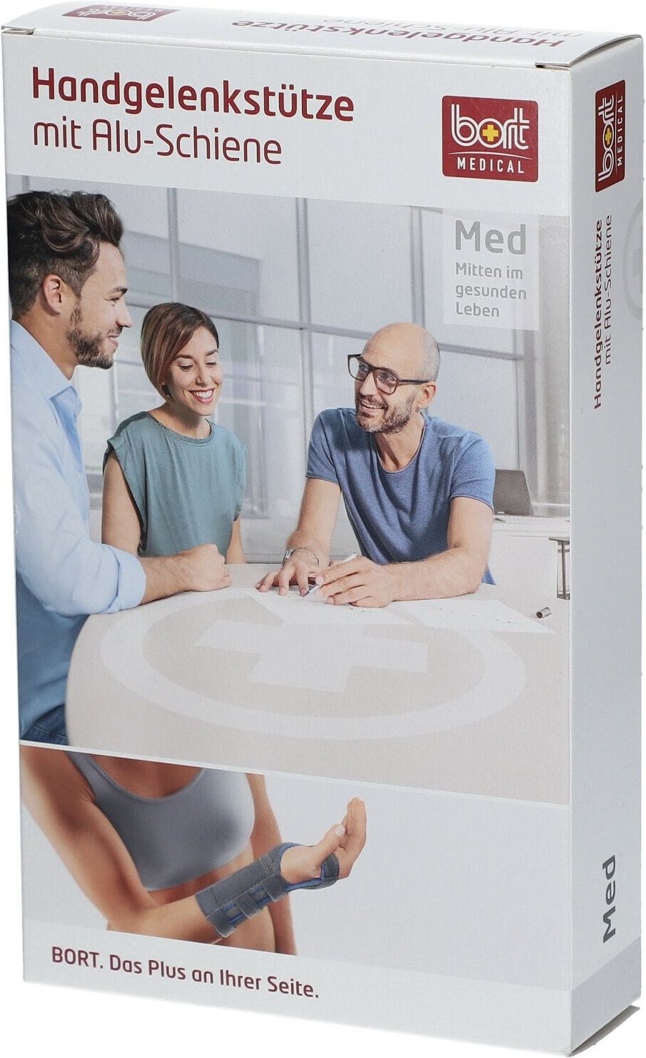 Bort Handgelenkstütze m.Aluschiene re.S grau 1 St Bandage(s)