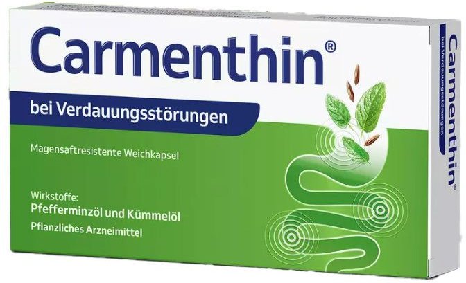 Carmenthin bei Verdauungsstörungen msr.Weichkaps. 84 St magensaftresistente Weichkapseln