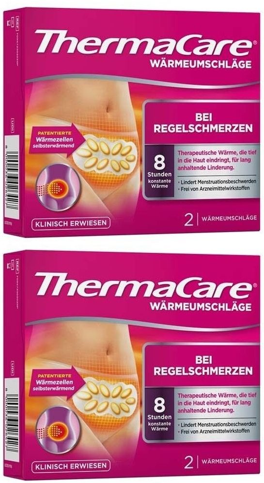 Thermacare bei Regelschmerzen 2x 2x2 St Bandage(s)