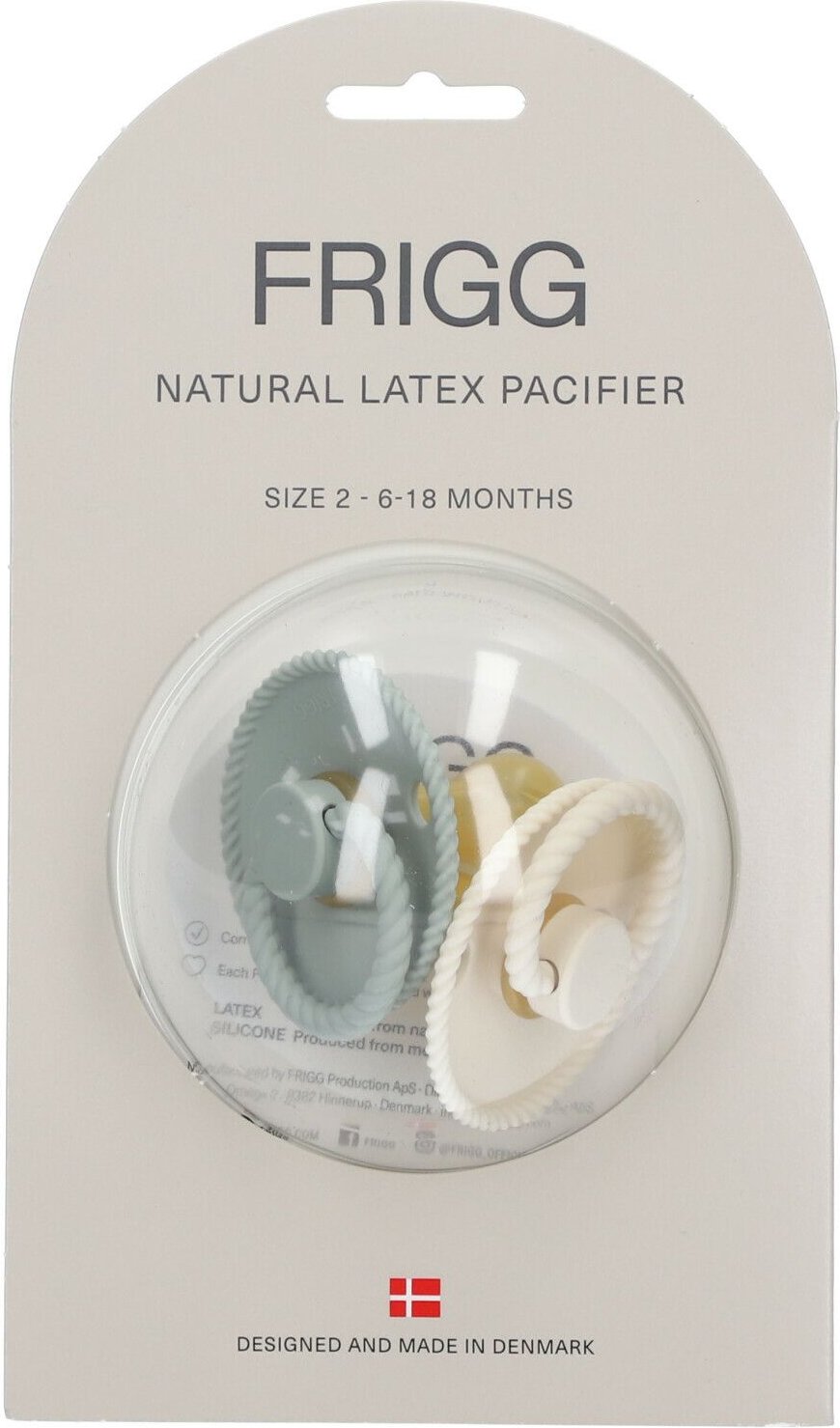 Thumbnail - Frigg Fopspeen Rope Cream - Saga 6-18 Maanden 2 St Schnuller