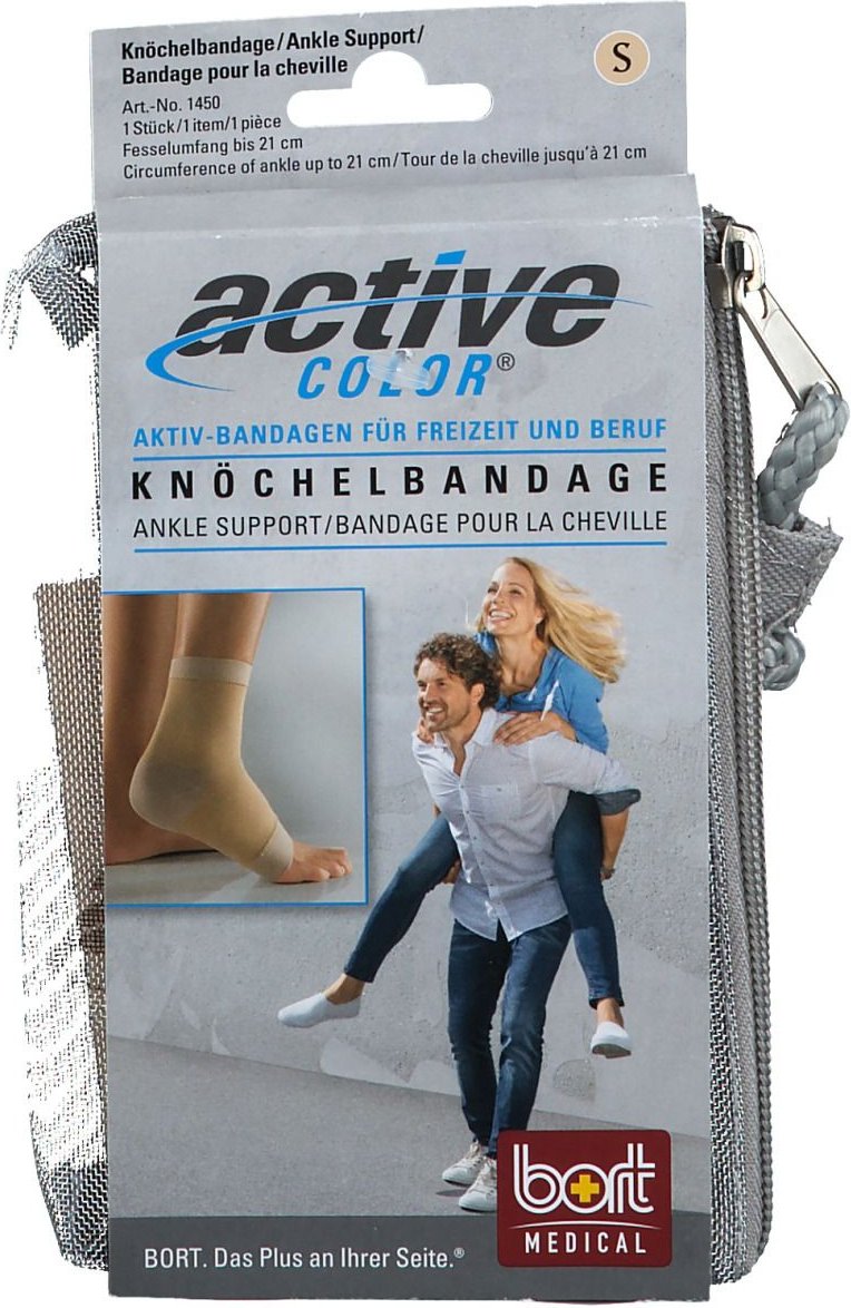 Bort ActiveColor Knöchelbandage S haut 1 St Bandage(s)