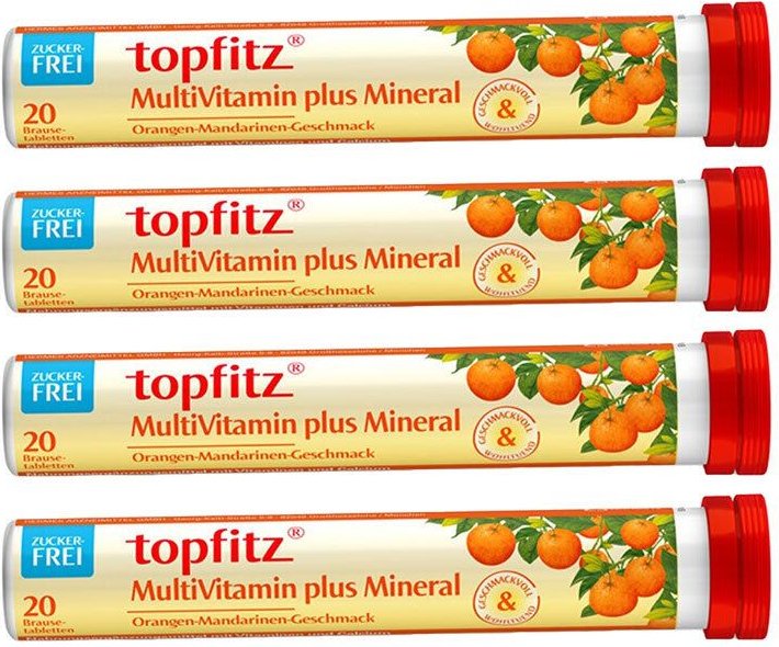 Topfitz Multivitamin+Mineral Brausetabletten 4x 4x20 St