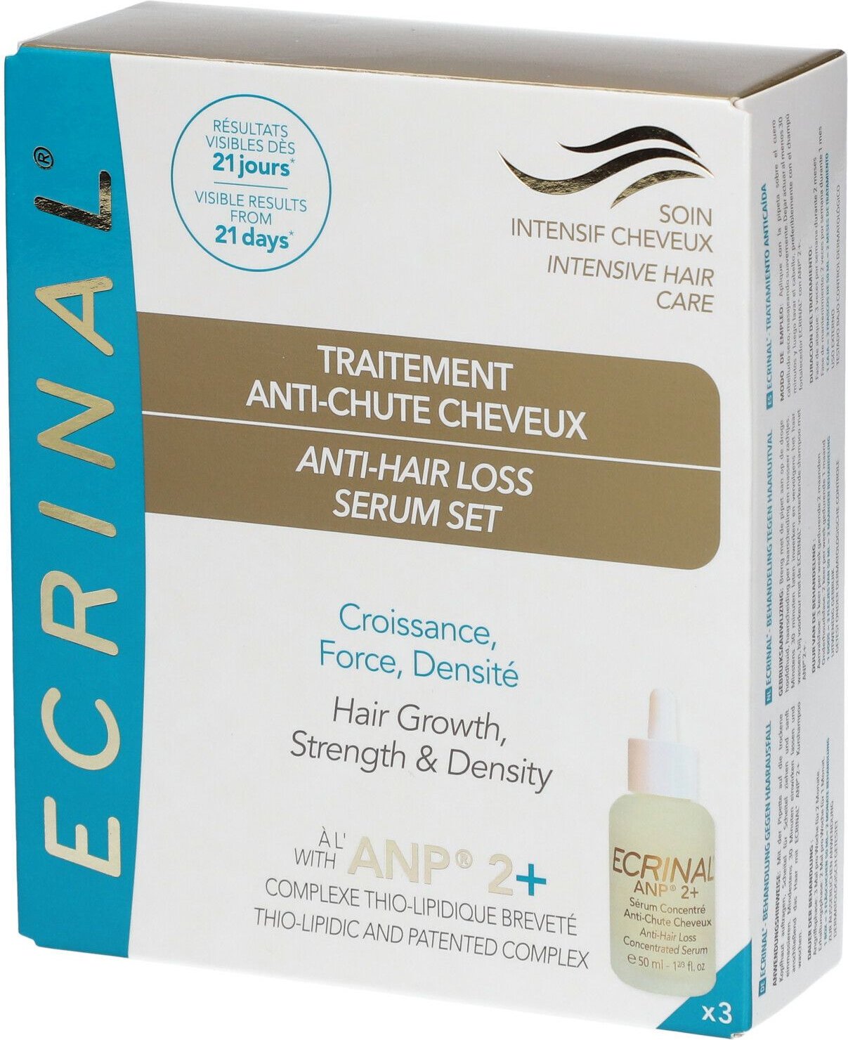 Ecrinal Soin Intensif Cheveux Traitement Antichute - Sérum concentré capillaire anti-chute 150 ml Zahnbürste