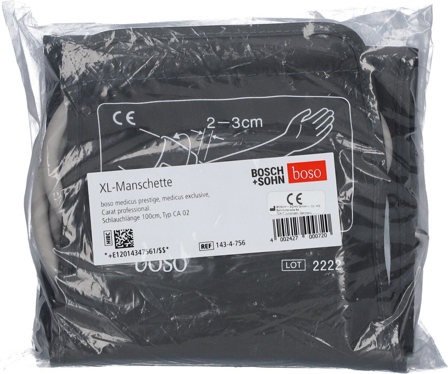 Boso medicus prestige Manschette XL f.starke Arme 1 St