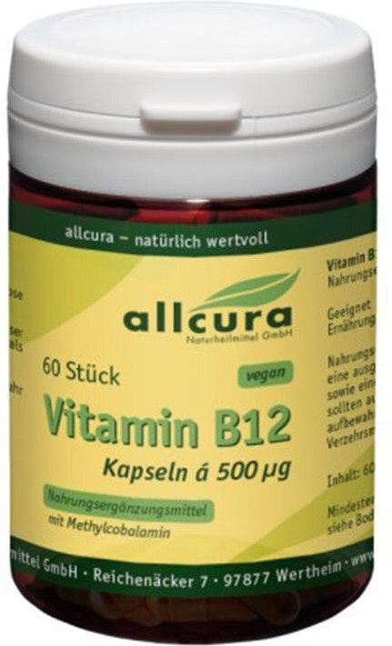 Vitamin B12 A 500 µg Methylcobalamin Kapseln 60 St