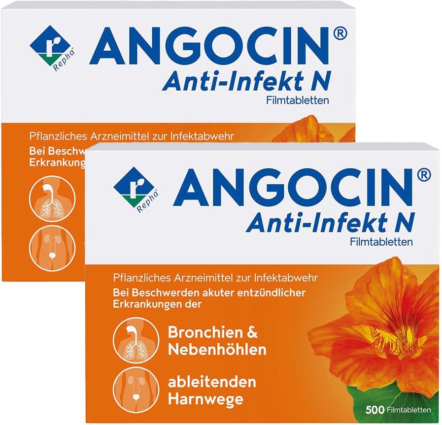 2x Angocin Anti-Infekt N 2x500 St Filmtabletten
