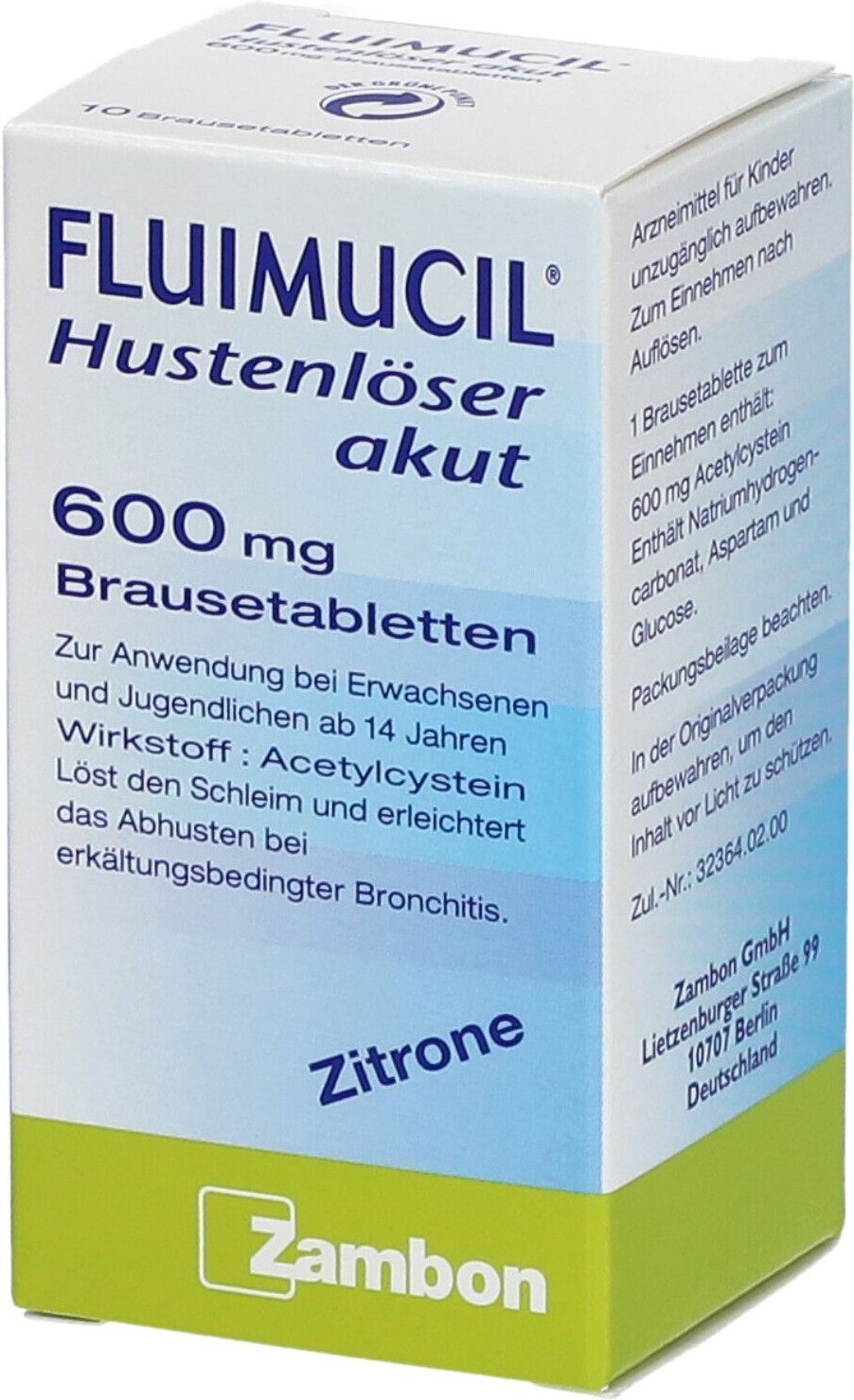 Fluimucil Hustenlöser akut 600 Brausetabletten 10 St