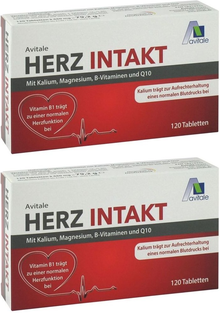 Herz Intakt mit Kalium+Magnesium+B-Vitamine Tabl. 2x 2x180 St Tabletten