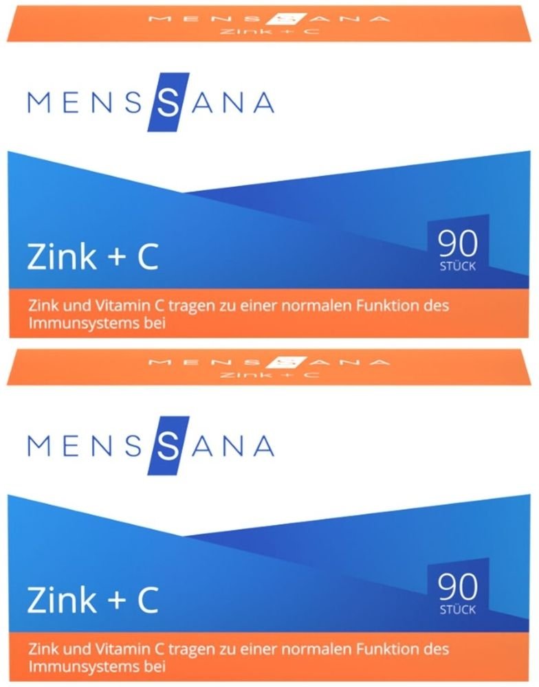 Zink+C MensSana Lutschtabletten 2x 2x90 St
