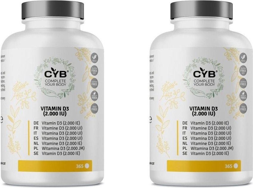 CYB Vitamin D3 2000 I.e. hochdosiert Tabletten 2x 2x365 St