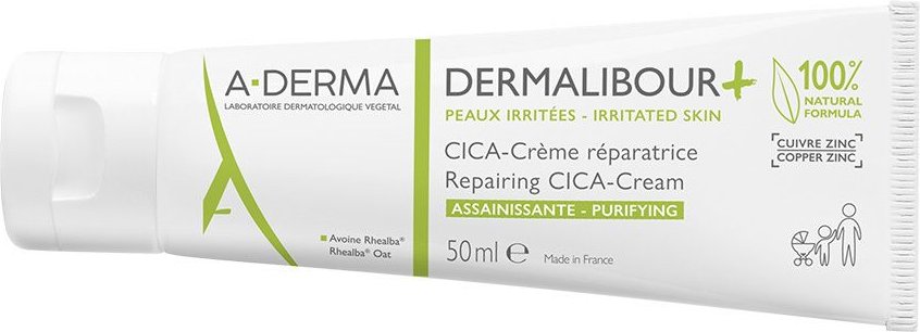 A-Derma Dermalibour+ Cica reparierende Creme 50 ml