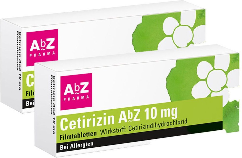 Ceterizin AbZ 10mg 2x100 St Filmtabletten
