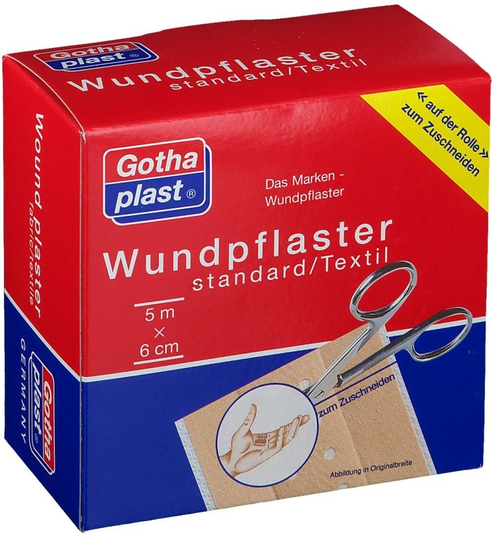 Gothaplast Wundpfl.stand.6 cmx5 m Rolle 1 St Pflaster