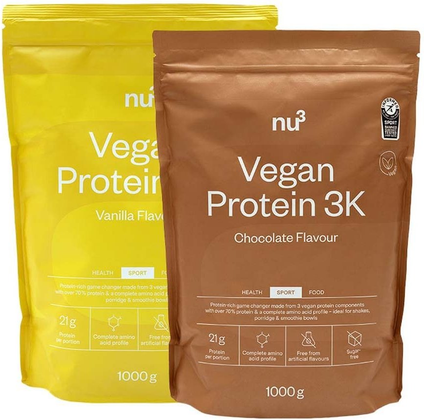 nu3 Vegan Protein 3K Probierpaket, Schoko & Vanille 1 St Set