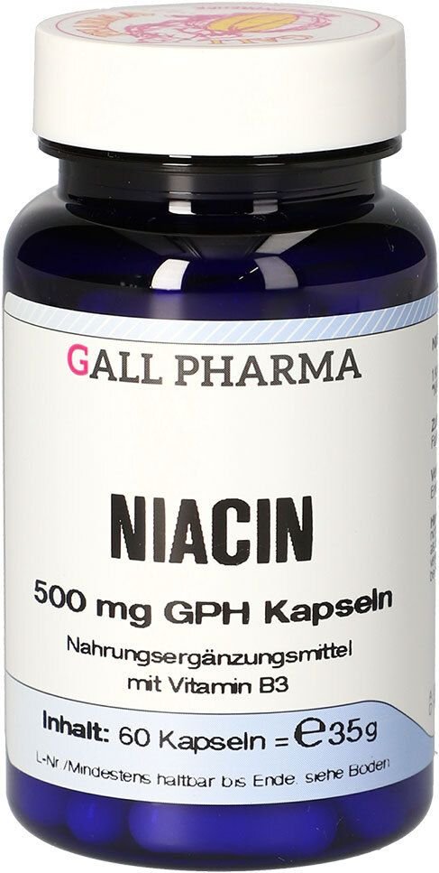 Niacin 500 mg GPH Kapseln 60 St