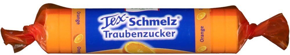 Soldan Tex Schmelz Traubenzucker Orange Rolle 33 g Bonbons
