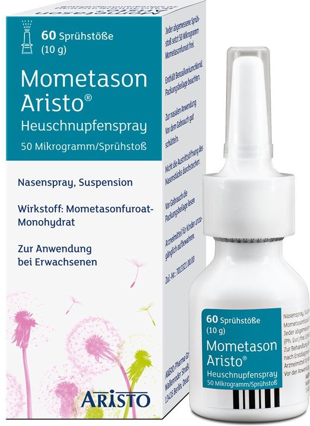 Mometason Aristo Heuschnupfenspr.50µg/Sprühst.60 10 g Nasenspray