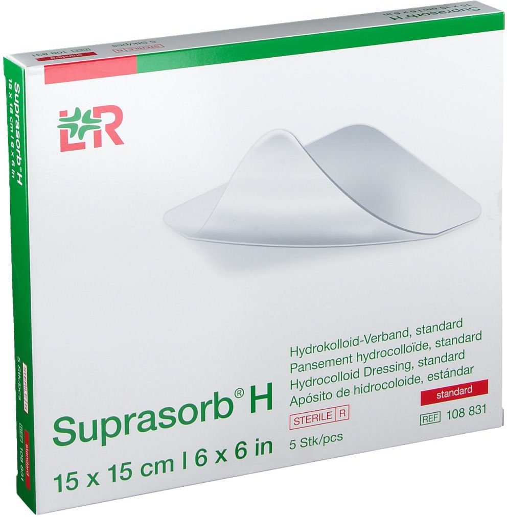 Suprasorb H Hydrokoll.Verb.standard 15x15 cm 5 St Verband