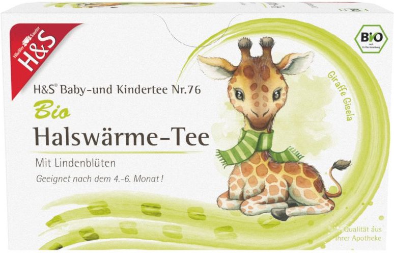 H&S Bio Halswärme-Tee Baby- und Kindertee Fbtl. 20x1,5 g Filterbeutel