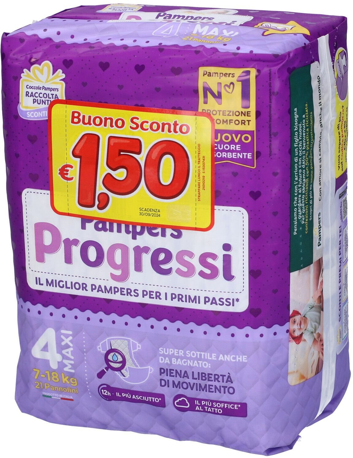 Pampers Prog MX 21Pz 21 Pc Windeln