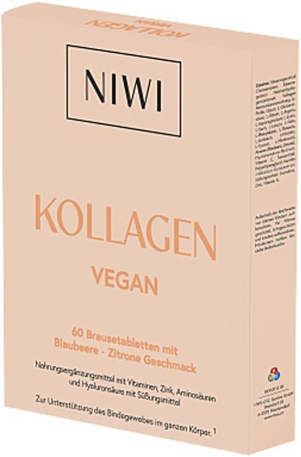 Niwi Kollagen Brtbl Vegan 60 St Brausetabletten