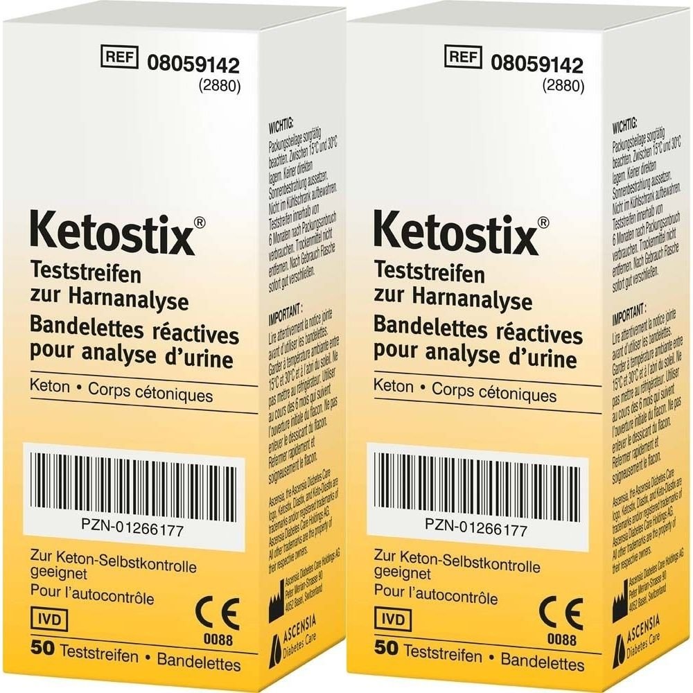 Ketostix Teststreifen 2x 2x50 St