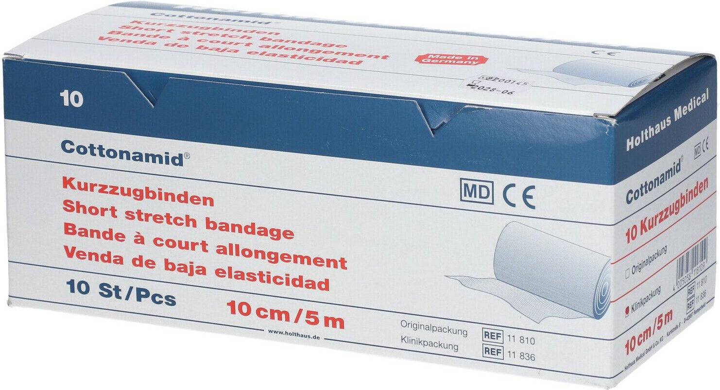 Thumbnail - Cottonamid elast.Kurzzugbinde 10 cmx5 m St Binden