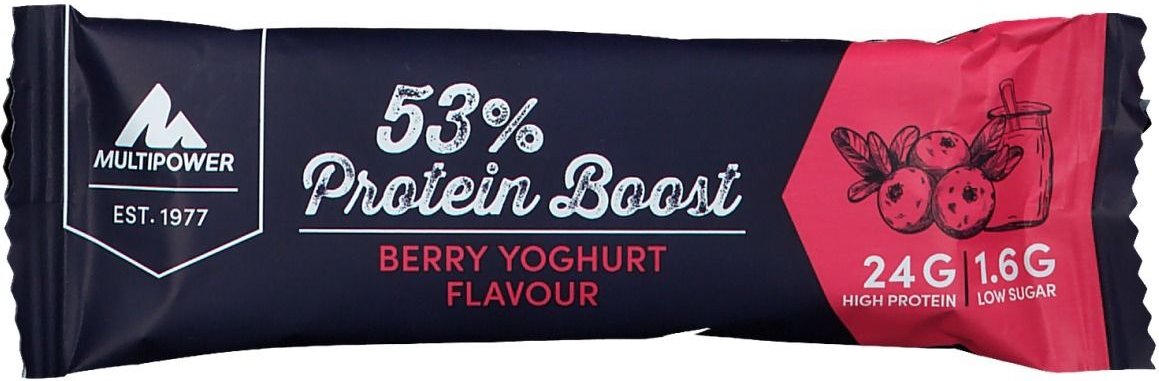 Multipower 53% Protein Boost Berry Yoghurt Flavour 6x45 g Riegel