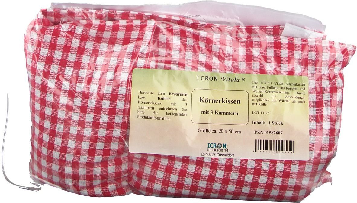 Körnerkissen m.3 Kammern Icron Vitala 1 St Wärmekissen
