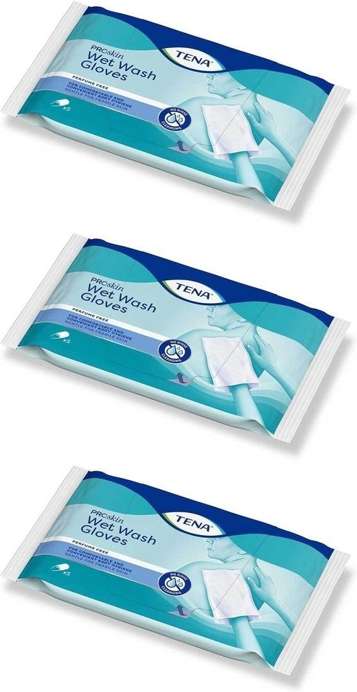 Tena WET Wash Glove PF x3 3x5 St Handschuhe