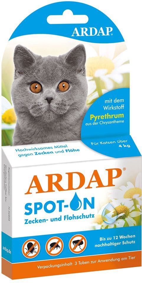 Thumbnail - Ardap Spot-On für Katzen über 4kg 3x0,8 ml Tropfen