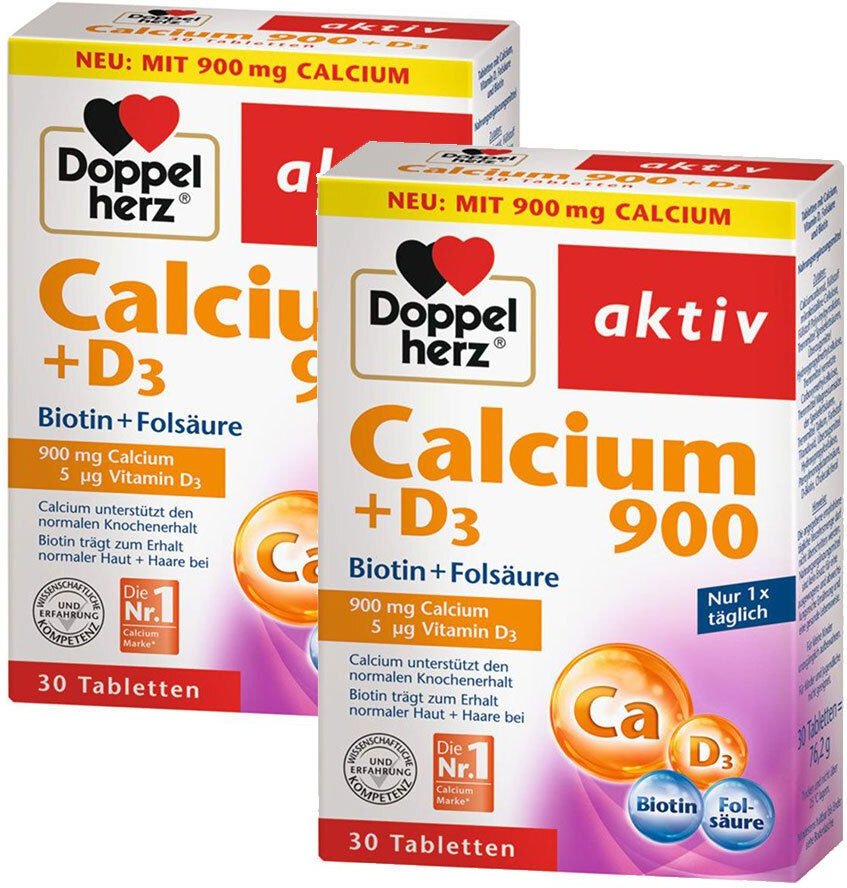 Doppelherz Calcium 900 + D3 2x30 St Tabletten