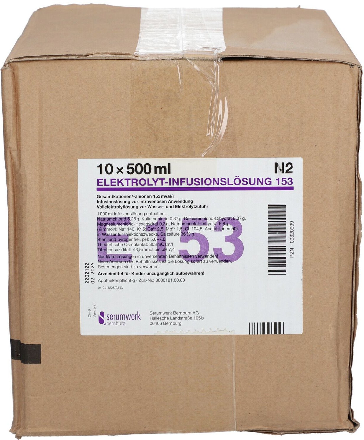 Elektrolyt Infusionslösung 153 PE-Flasche