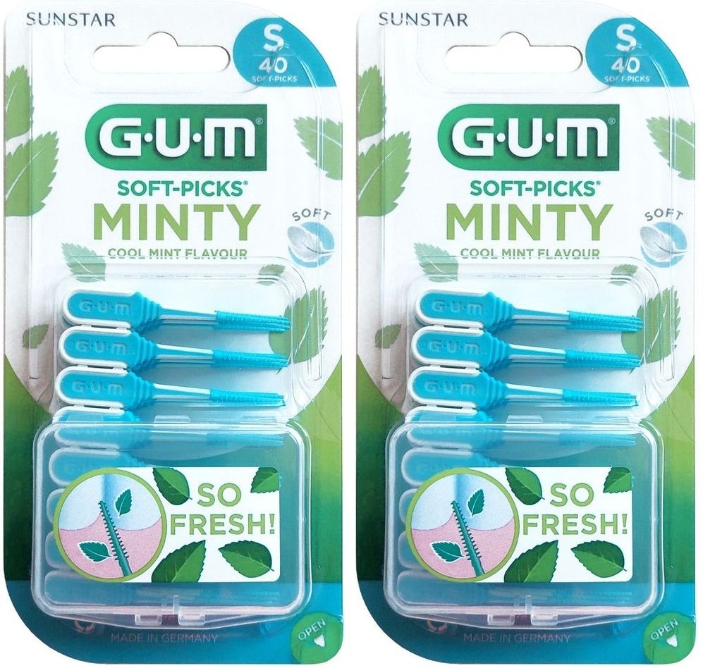GUM Soft Picks Minty S x2 2x40 St Zahnbürste