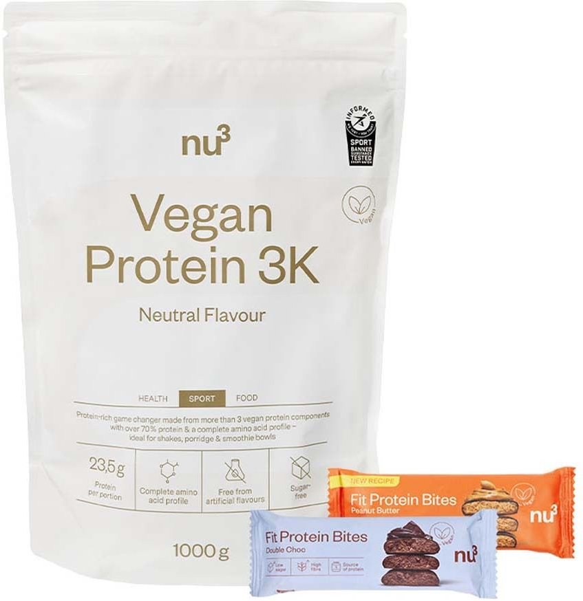 nu3 Vegan 3K Neutral + Fit Bites 1 St Set